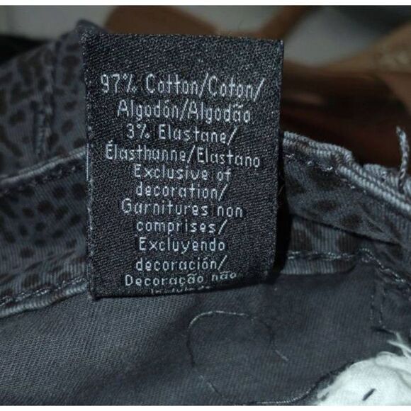 CALVIN KLEIN BLACK & GRAY SNAKE PRINT LEGGINGS SZ.8P EUC - Picture 8 of 8